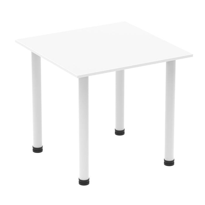 Impulse Square Table With Post Leg Tables Dynamic Office Solutions White 800 White