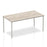 Impulse Straight Table Box Frame Leg Tables Dynamic Office Solutions Grey Oak 1600 