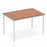 Impulse Straight Table Box Frame Leg Tables Dynamic Office Solutions Walnut 1200 