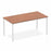 Impulse Straight Table Box Frame Leg Tables Dynamic Office Solutions Walnut 1600 