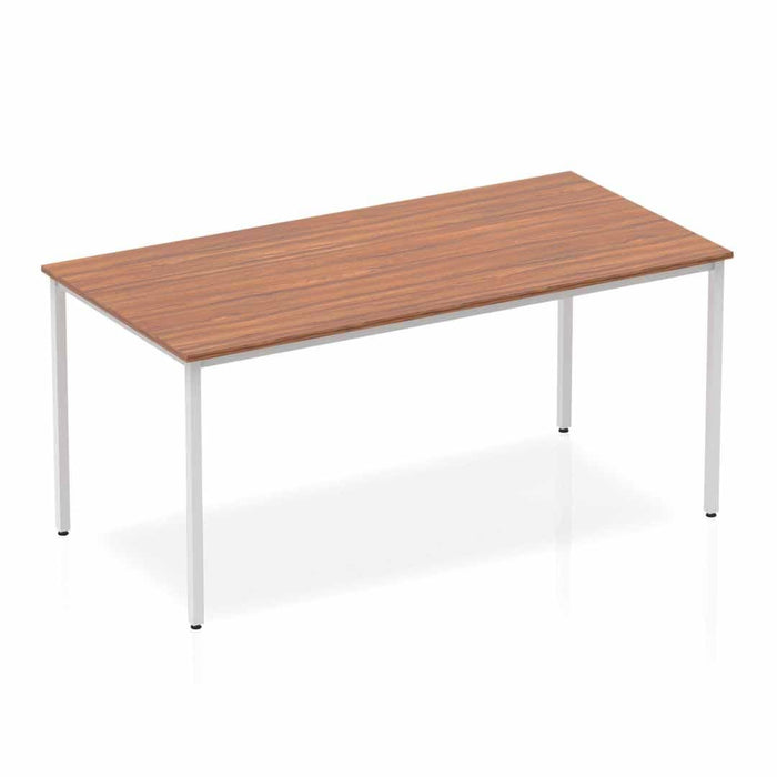 Impulse Straight Table Box Frame Leg Tables Dynamic Office Solutions Walnut 1600 