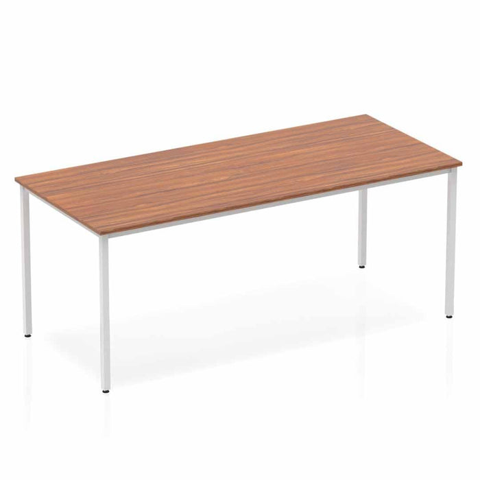 Impulse Straight Table Box Frame Leg Tables Dynamic Office Solutions Walnut 1800 
