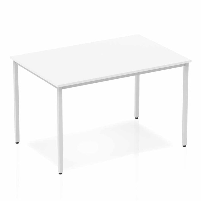 Impulse Straight Table Box Frame Leg Tables Dynamic Office Solutions White 1200 