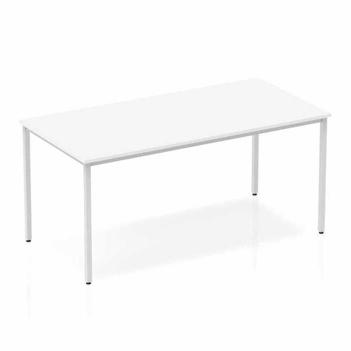 Impulse Straight Table Box Frame Leg Tables Dynamic Office Solutions White 1600 