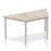 Impulse Trapezium Table Box Frame Leg Shaped Tables Dynamic Office Solutions Grey Oak 1600 