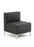 Infinity Modular Straight Back Sofa Chair Visitor Dynamic Office Solutions Black Soft Bonded Leather 