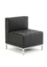 Infinity Modular Straight Back Sofa Chair Visitor Dynamic Office Solutions Black Soft Bonded Leather 