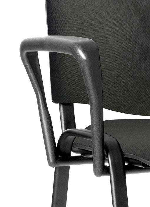 ISO Black Shaped Arm Set Accessory Dynamic Office Solutions Black 