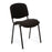 Iso Stackable Meeting Chair BREAKOUT SEATING Nautilus Designs Black Black 