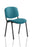 ISO Stacking Chair Conference Dynamic Office Solutions Black Bespoke Maringa Teal Bespoke Maringa Teal Fabric