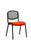ISO Stacking Chair Conference Dynamic Office Solutions Black Bespoke Tabasco Orange Black Mesh