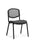 ISO Stacking Chair Conference Dynamic Office Solutions Black Black Fabric Black Mesh