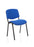 ISO Stacking Chair Conference Dynamic Office Solutions Black Blue Fabric Blue Fabric