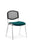 ISO Stacking Chair Conference Dynamic Office Solutions Chrome Bespoke Maringa Teal Black Mesh