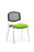 ISO Stacking Chair Conference Dynamic Office Solutions Chrome Bespoke Myrrh Green Black Mesh
