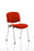 ISO Stacking Chair Conference Dynamic Office Solutions Chrome Bespoke Tabasco Orange Bespoke Tabasco Orange Fabric