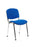 ISO Stacking Chair Conference Dynamic Office Solutions Chrome Blue Fabric Blue Fabric