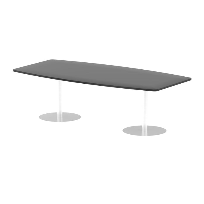 Italia High Gloss Boardroom Table Bistro Tables Dynamic Office Solutions Black 2400 725mm