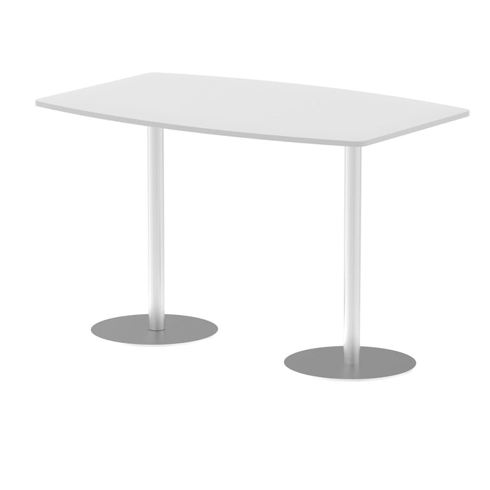 Italia High Gloss Boardroom Table Bistro Tables Dynamic Office Solutions White 1800 1145mm