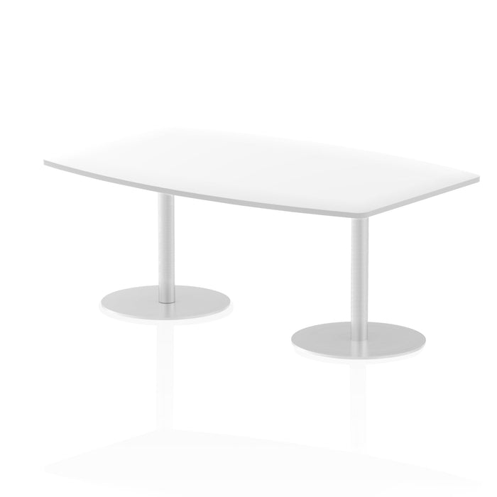 Italia High Gloss Boardroom Table Bistro Tables Dynamic Office Solutions White 1800 725mm