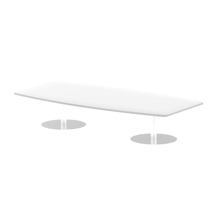 Italia High Gloss Boardroom Table Bistro Tables Dynamic Office Solutions White 2400 475mm