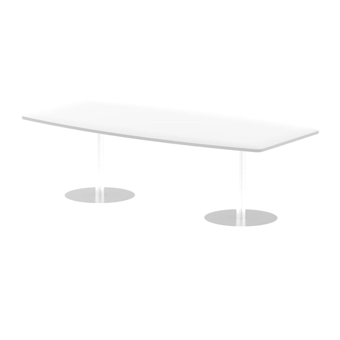 Italia High Gloss Boardroom Table Bistro Tables Dynamic Office Solutions White 2400 725mm