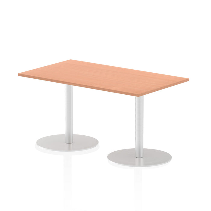 Italia Rectangular Poseur Table Bistro Tables Dynamic Office Solutions Beech 1400 725mm