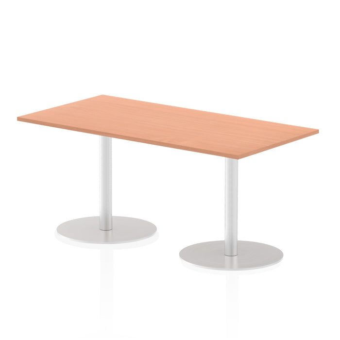 Italia Rectangular Poseur Table Bistro Tables Dynamic Office Solutions Beech 1600 725mm
