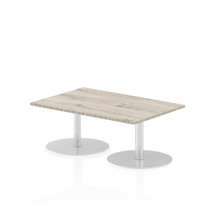Italia Rectangular Poseur Table Bistro Tables Dynamic Office Solutions Grey Oak 1200 475mm