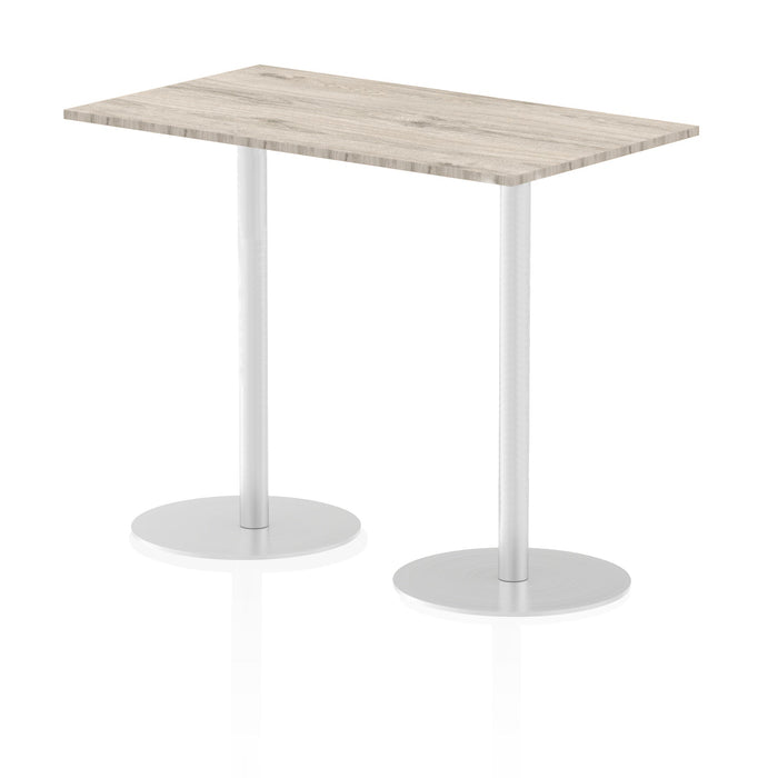 Italia Rectangular Poseur Table Bistro Tables Dynamic Office Solutions Grey Oak 1400 1145mm