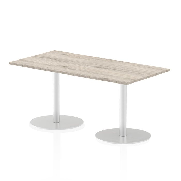 Italia Rectangular Poseur Table Bistro Tables Dynamic Office Solutions Grey Oak 1600 725mm