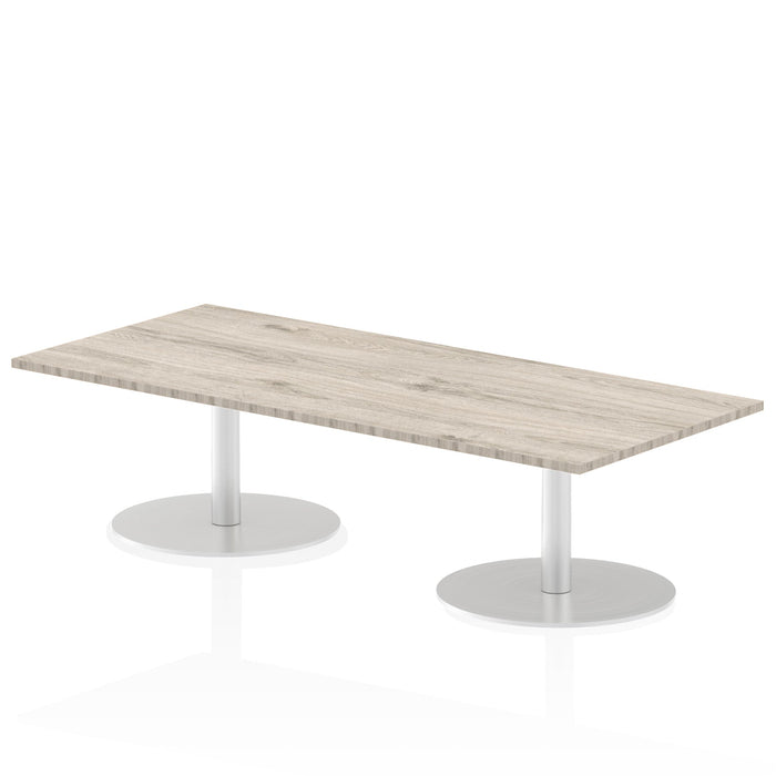 Italia Rectangular Poseur Table Bistro Tables Dynamic Office Solutions Grey Oak 1800 475mm