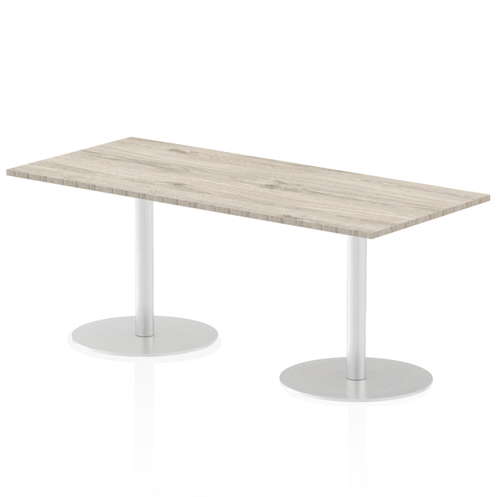 Italia Rectangular Poseur Table Bistro Tables Dynamic Office Solutions Grey Oak 1800 725mm