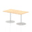 Italia Rectangular Poseur Table Bistro Tables Dynamic Office Solutions Maple 1400 725mm