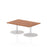 Italia Rectangular Poseur Table Bistro Tables Dynamic Office Solutions Walnut 1200 475mm