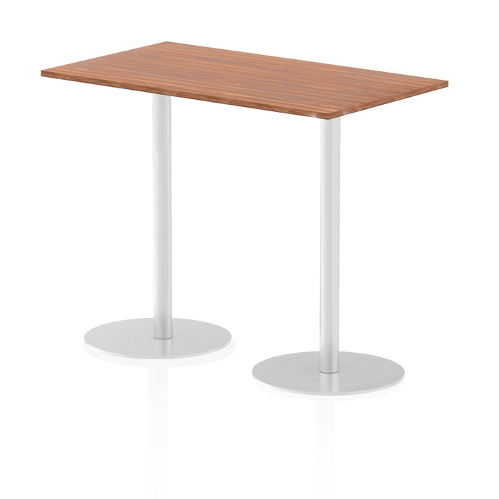Italia Rectangular Poseur Table Bistro Tables Dynamic Office Solutions Walnut 1400 1145mm