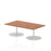Italia Rectangular Poseur Table Bistro Tables Dynamic Office Solutions Walnut 1400 475mm