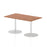 Italia Rectangular Poseur Table Bistro Tables Dynamic Office Solutions Walnut 1400 725mm