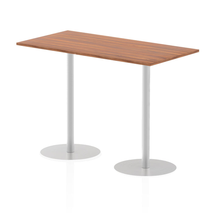 Italia Rectangular Poseur Table Bistro Tables Dynamic Office Solutions Walnut 1600 1145mm