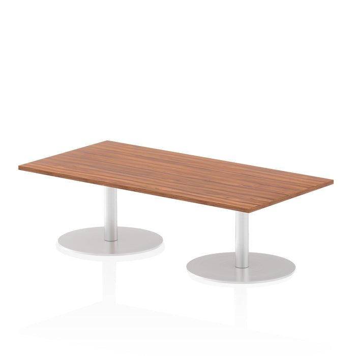 Italia Rectangular Poseur Table Bistro Tables Dynamic Office Solutions Walnut 1600 475mm