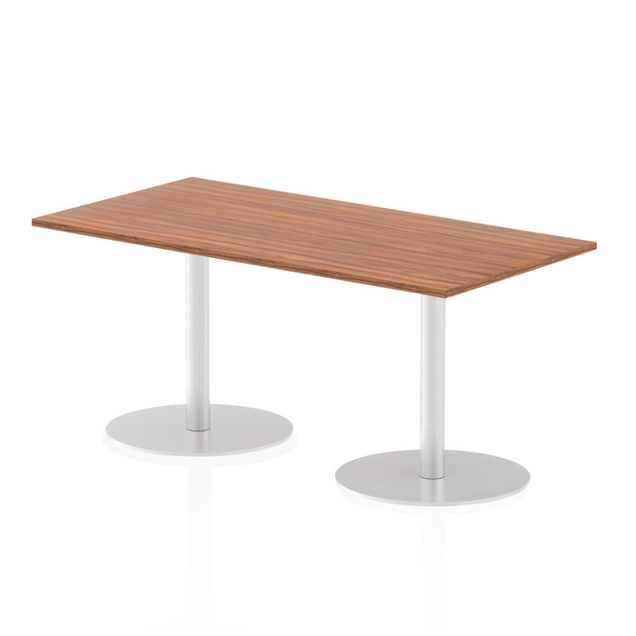 Italia Rectangular Poseur Table Bistro Tables Dynamic Office Solutions Walnut 1600 725mm