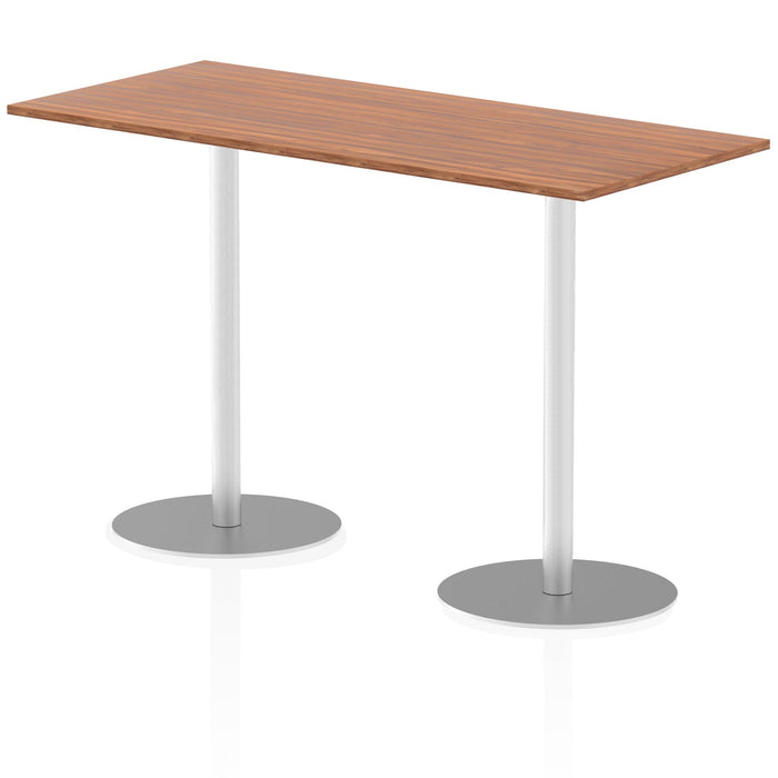 Italia Rectangular Poseur Table Bistro Tables Dynamic Office Solutions Walnut 1800 1145mm