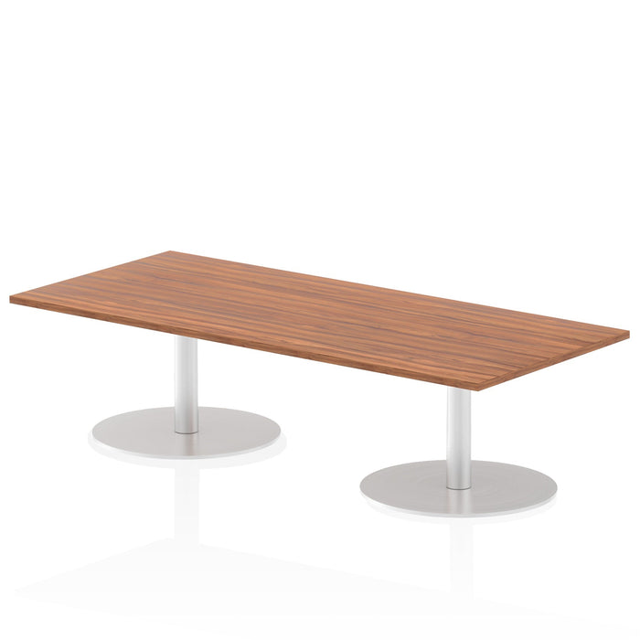 Italia Rectangular Poseur Table Bistro Tables Dynamic Office Solutions Walnut 1800 475mm