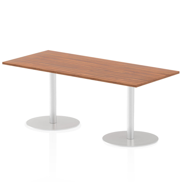 Italia Rectangular Poseur Table Bistro Tables Dynamic Office Solutions Walnut 1800 725mm