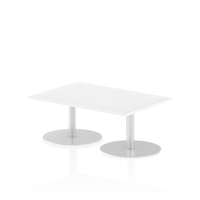 Italia Rectangular Poseur Table Bistro Tables Dynamic Office Solutions White 1200 475mm
