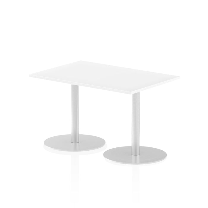 Italia Rectangular Poseur Table Bistro Tables Dynamic Office Solutions White 1200 725mm