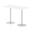 Italia Rectangular Poseur Table Bistro Tables Dynamic Office Solutions White 1600 1145mm