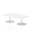 Italia Rectangular Poseur Table Bistro Tables Dynamic Office Solutions White 1600 475mm