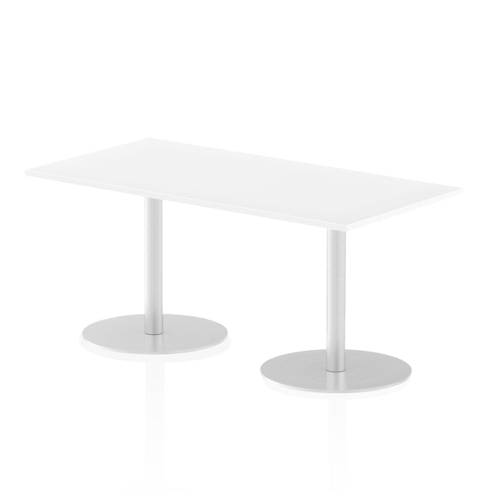 Italia Rectangular Poseur Table Bistro Tables Dynamic Office Solutions White 1600 725mm