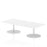 Italia Rectangular Poseur Table Bistro Tables Dynamic Office Solutions White 1800 475mm